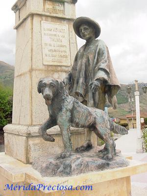 Monumento Indio Tinjaca y perro nevado