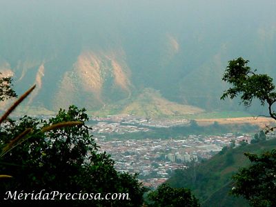 City of Merida in Venezuela. The Andes